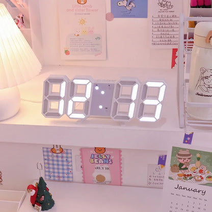 3D LED Digital Alarm Clock